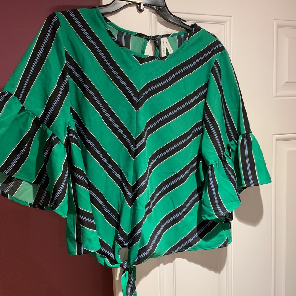 Green blouse